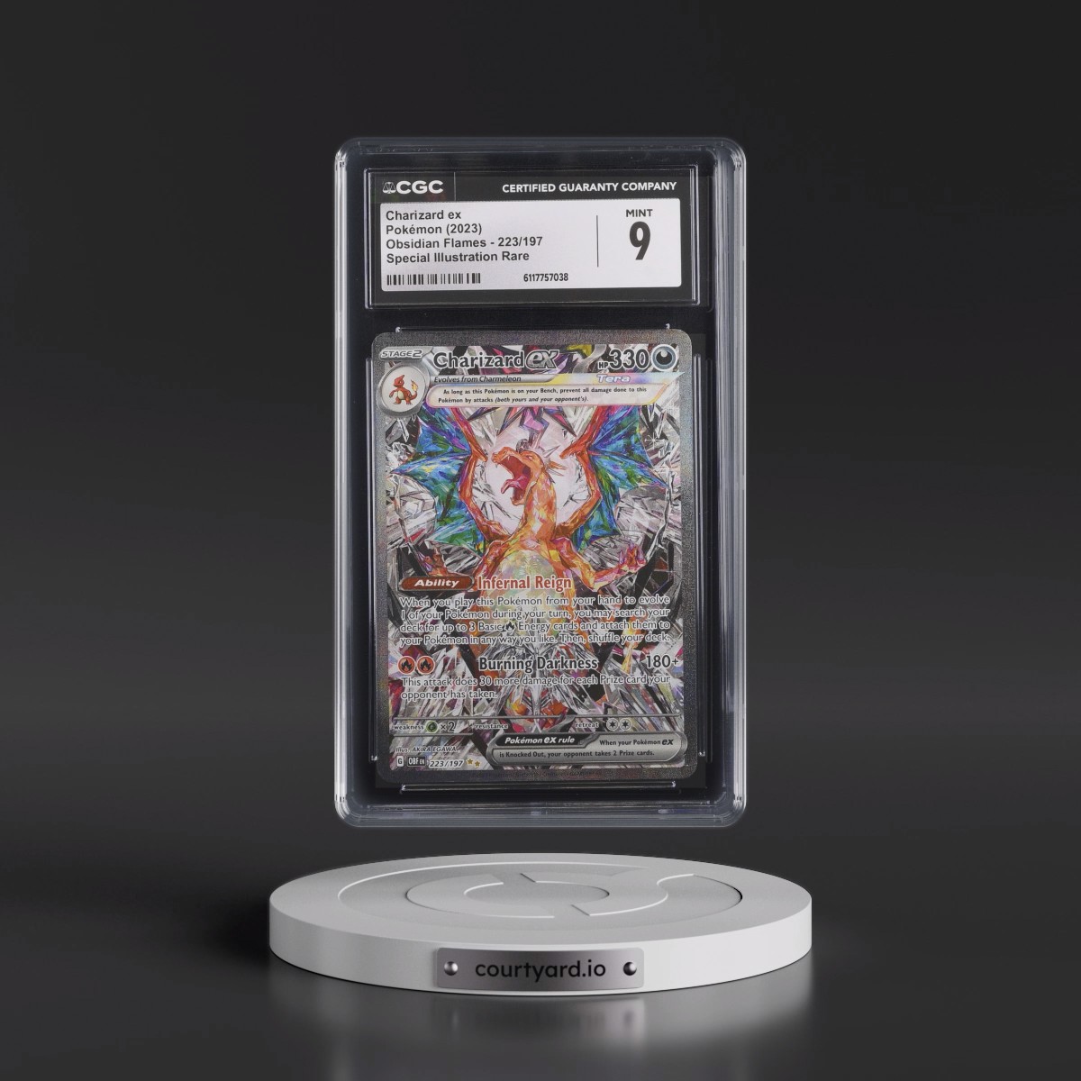 2023 Obsidian Flames - OBF EN #223/197 Charizard ex - Special Illustration Rare (Holo) (CGC 9 MINT)