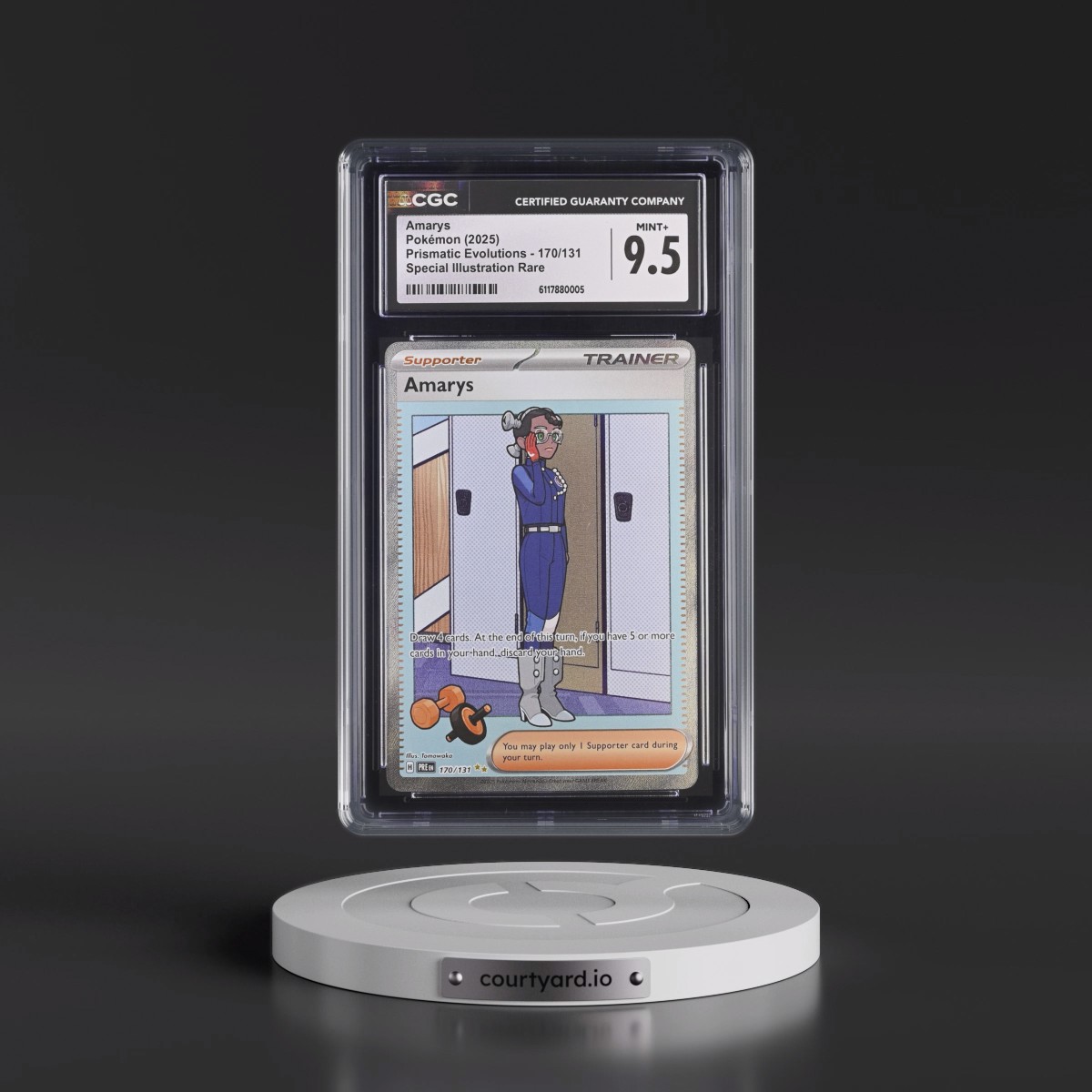 2024 Prismatic Evolutions - PRE EN #170/131 Amarys - Special Illustration Rare (Holo) (CGC 9.5 MINT+)
