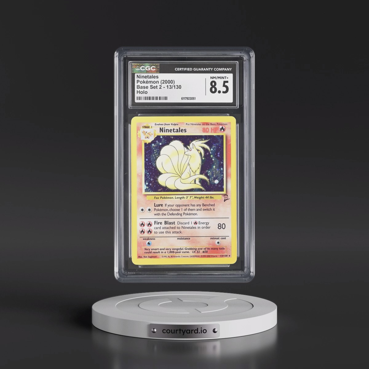 2000 Base Set 2 #13/130 Ninetales - Holo (CGC 8.5 NM-MT+)