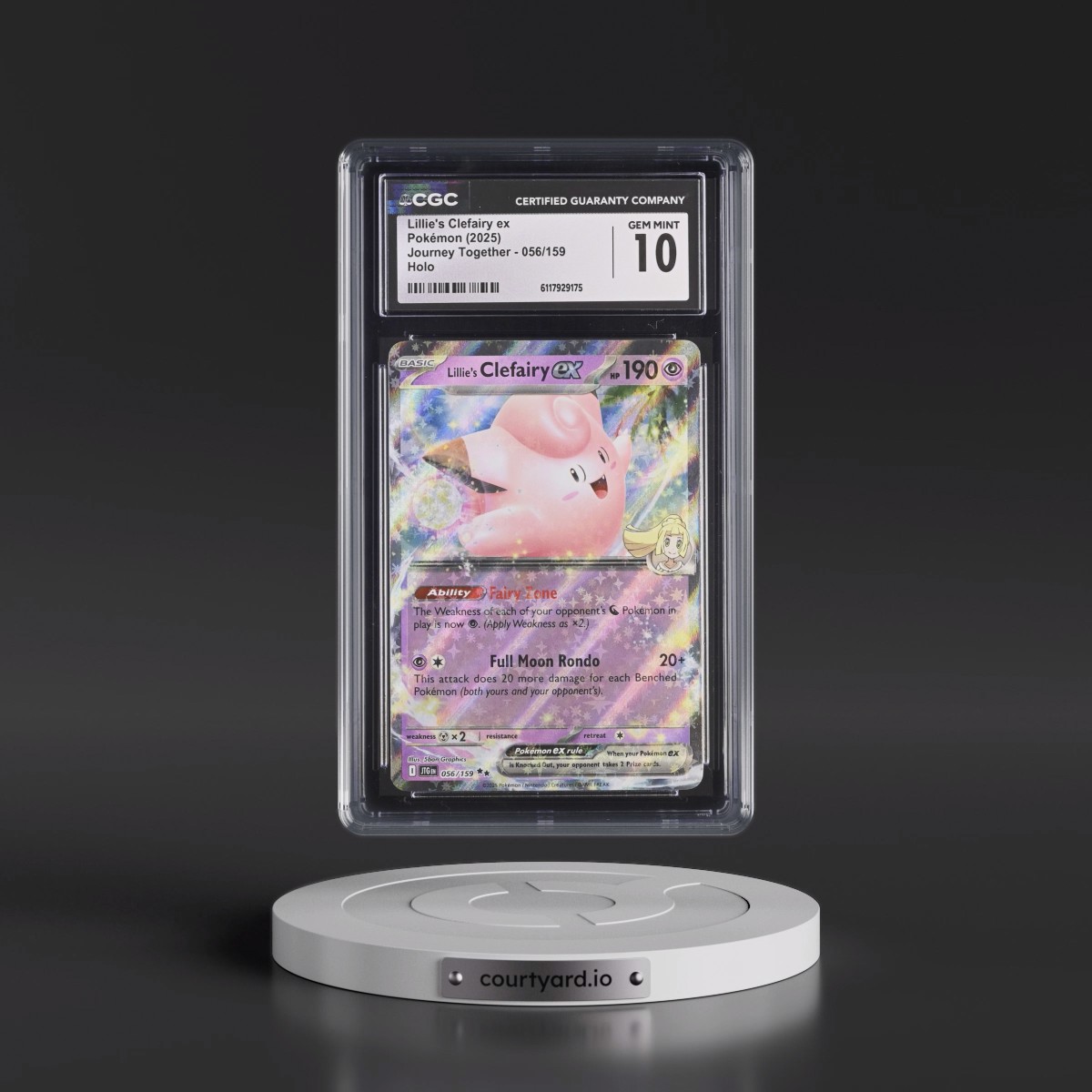 2024 Journey Together - JTG EN #056/159 Lillie's Clefairy ex - Holo (CGC 10 GEM MINT)