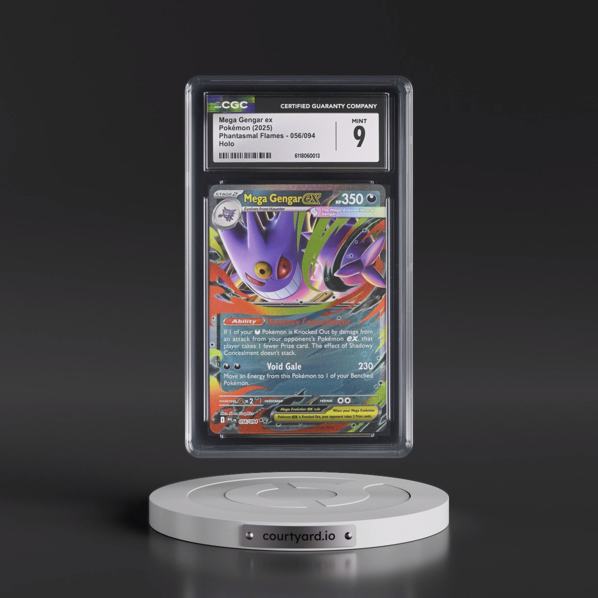 2025 Phantasmal Flames - PFL EN #056/094 Mega Gengar ex - Holo (CGC 9 MINT)