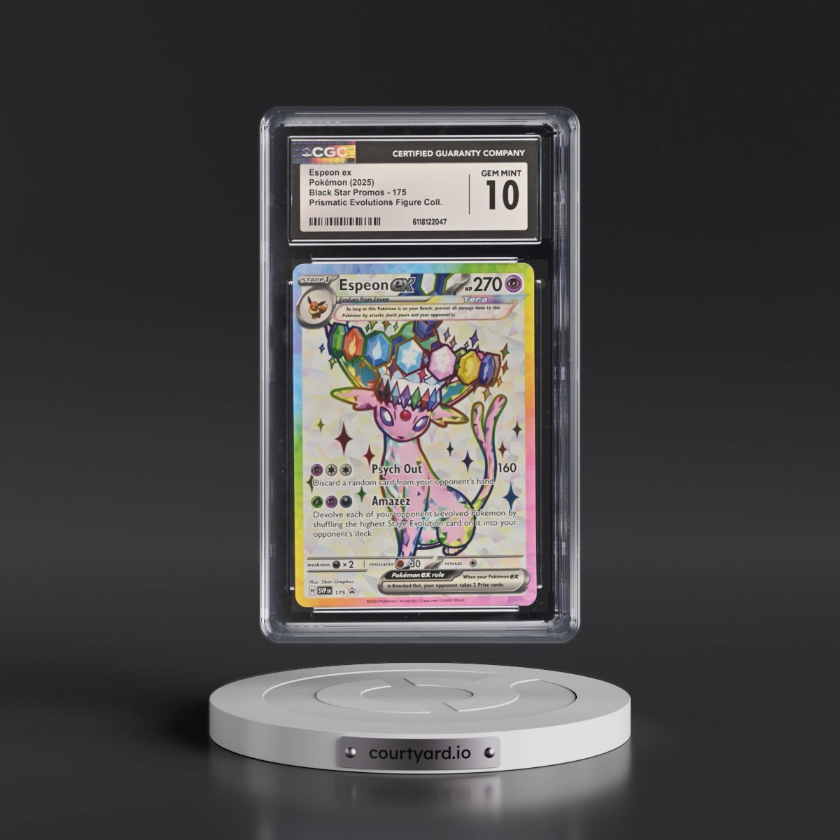 2023 Black Star Promos - Scarlet & Violet SVP EN #175 Espeon ex - Prismatic Evolutions Premium Figure Collection (Holo) (CGC 10 GEM MINT)