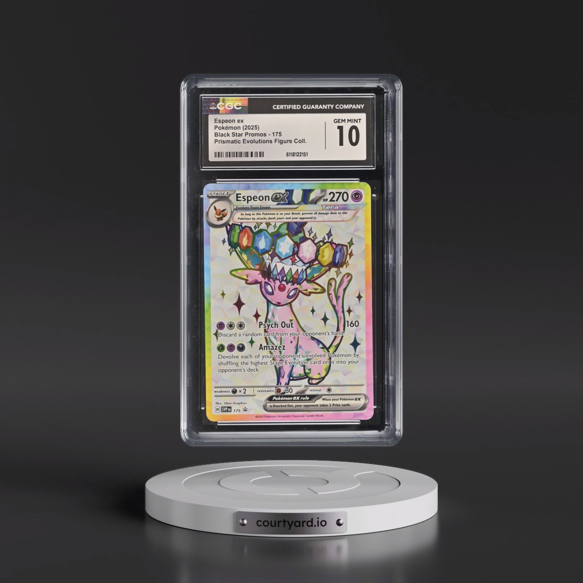 2023 Black Star Promos - Scarlet & Violet SVP EN #175 Espeon ex - Prismatic Evolutions Premium Figure Collection (Holo) (CGC 10 GEM MINT)