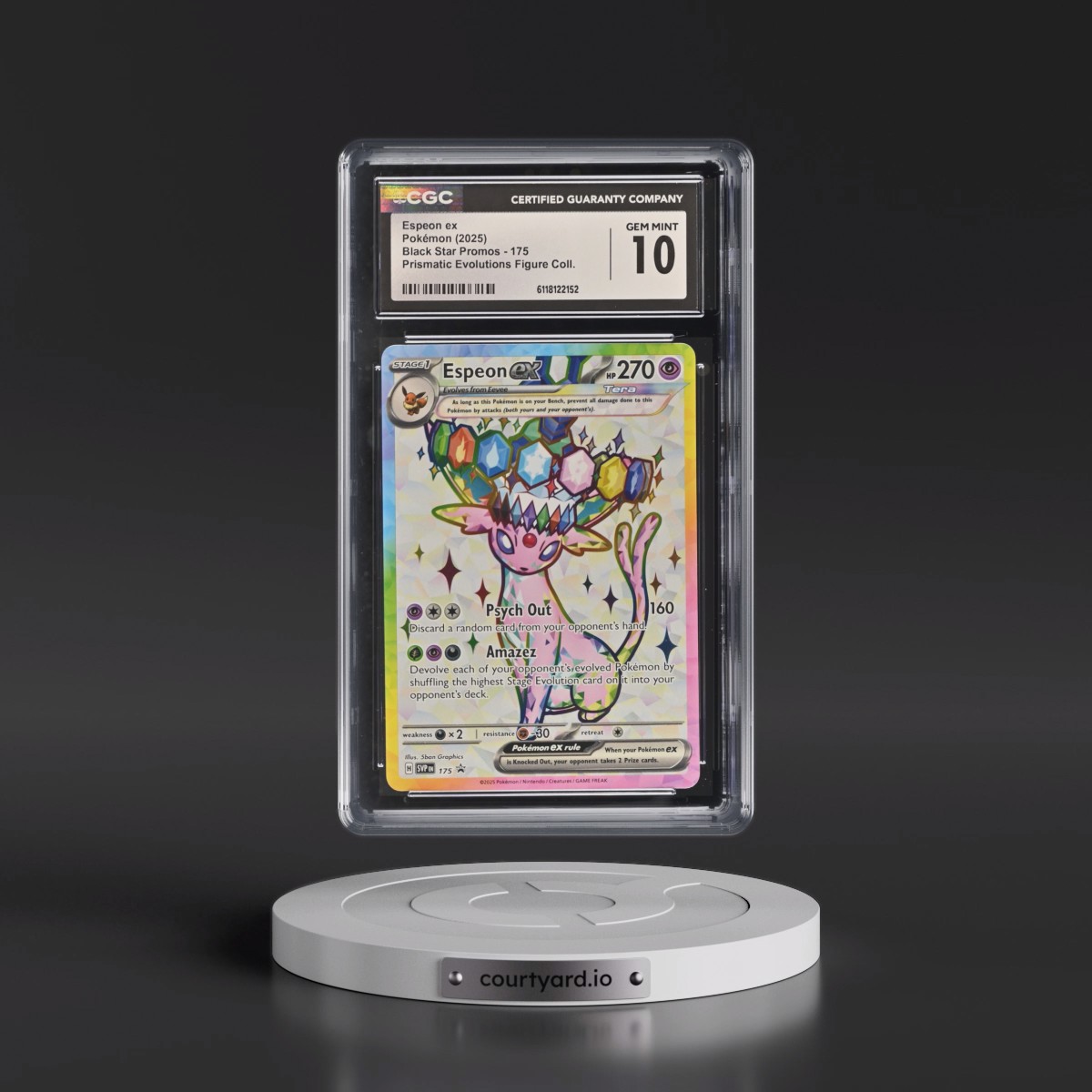 2023 Black Star Promos - Scarlet & Violet SVP EN #175 Espeon ex - Prismatic Evolutions Premium Figure Collection (Holo) (CGC 10 GEM MINT)