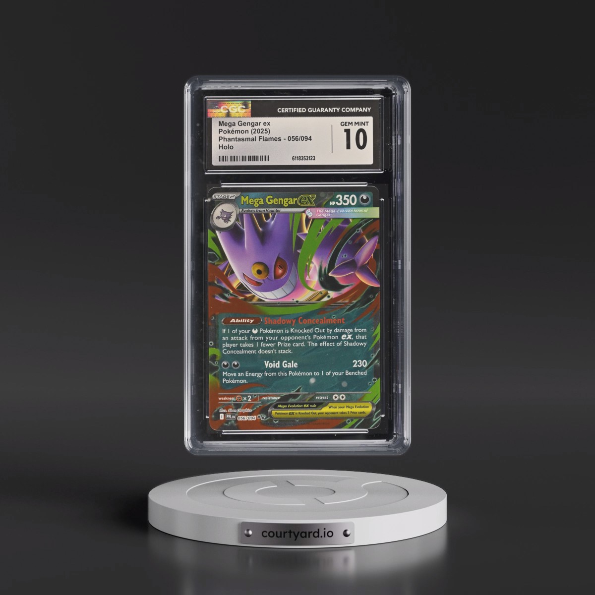 2025 Phantasmal Flames - PFL EN #056/094 Mega Gengar ex - Holo (CGC 10 GEM MINT)
