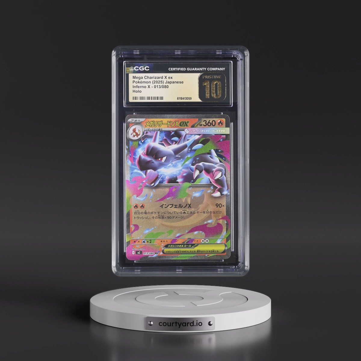 2025 Inferno X - M2 #013/080 Mega Charizard X ex - Holo (CGC 10 PRISTINE)