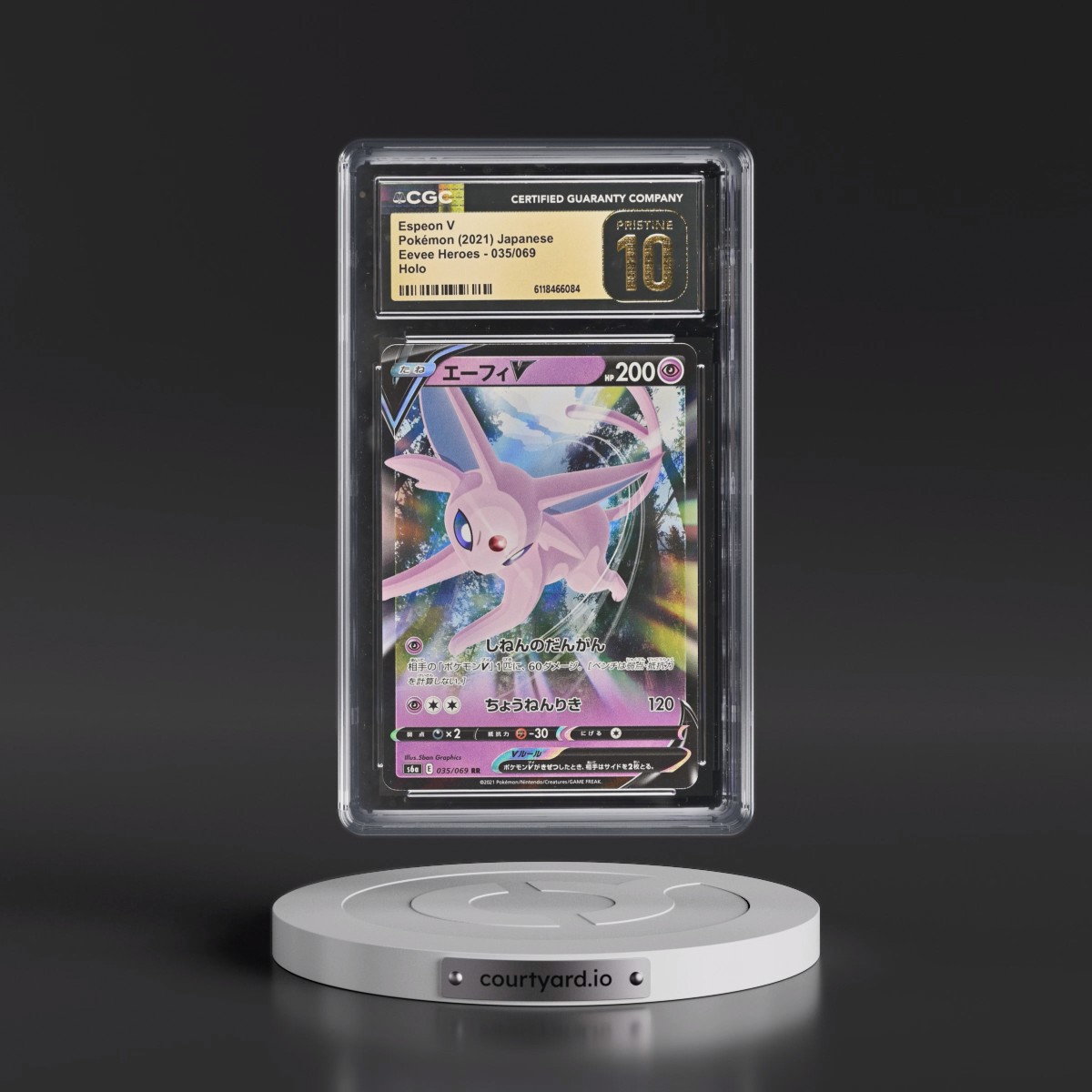 2021 Eevee Heroes #035/069 Espeon V - Holo (CGC 10 PRISTINE)