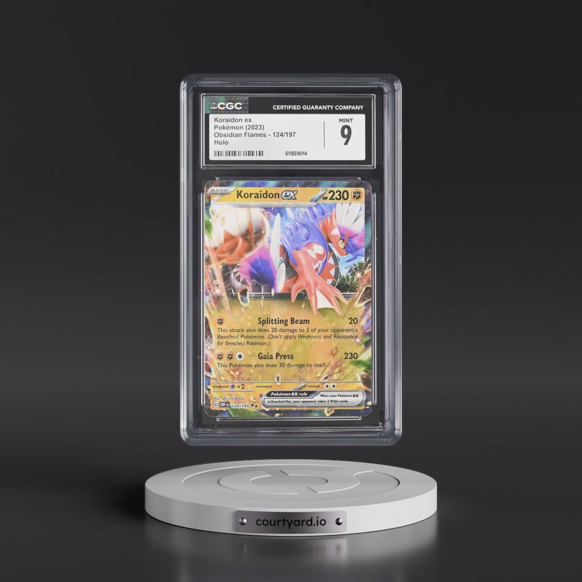2023 Obsidian Flames - OBF EN #124/197 Koraidon ex - Holo (CGC 9 MINT)