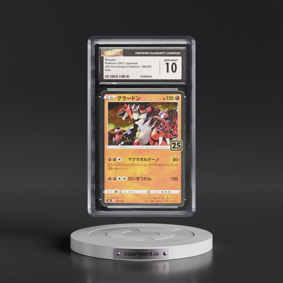 2021 25th Anniversary Collection #006/028 Groudon - Holo (CGC 10 GEM MINT)
