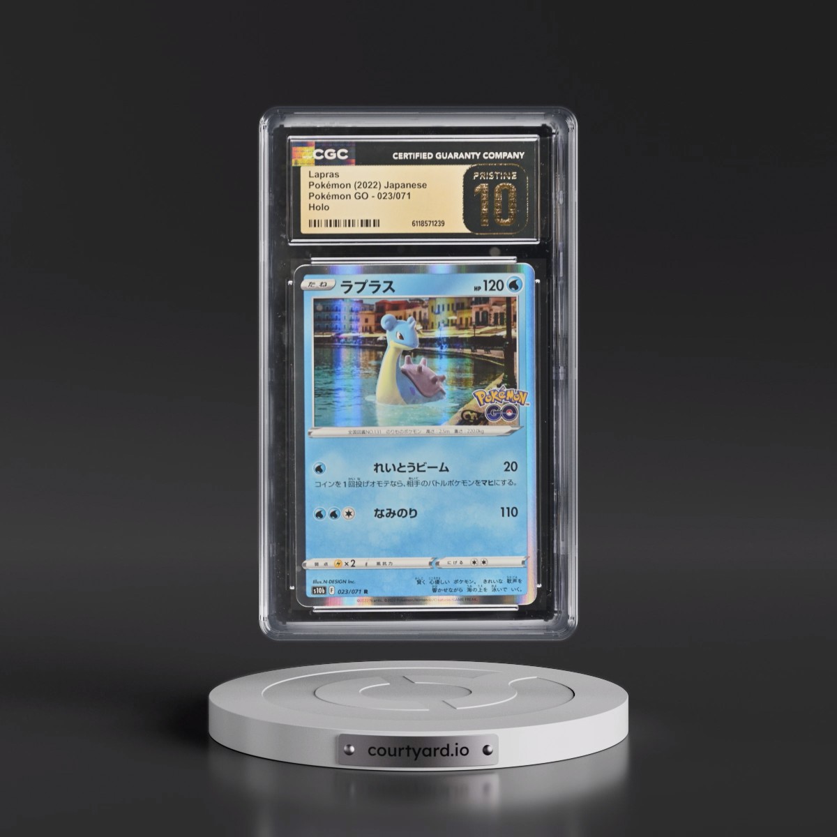 2022 Pokémon GO #023/071 Lapras - Holo (CGC 10 PRISTINE)