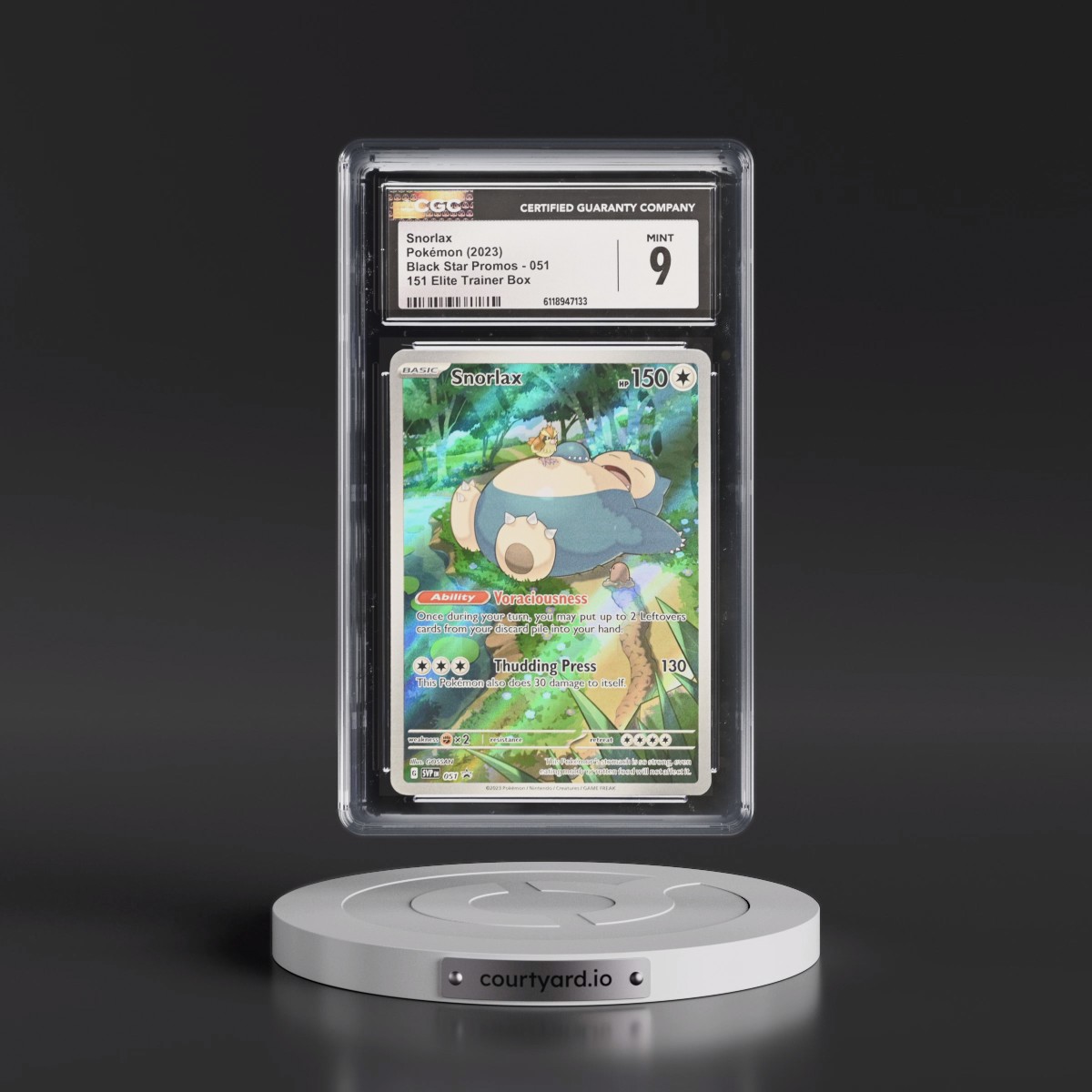 2023 Black Star Promos - Scarlet & Violet SVPEN #051 Snorlax - 151 Elite Trainer Box (Holo) (CGC 9 MINT)