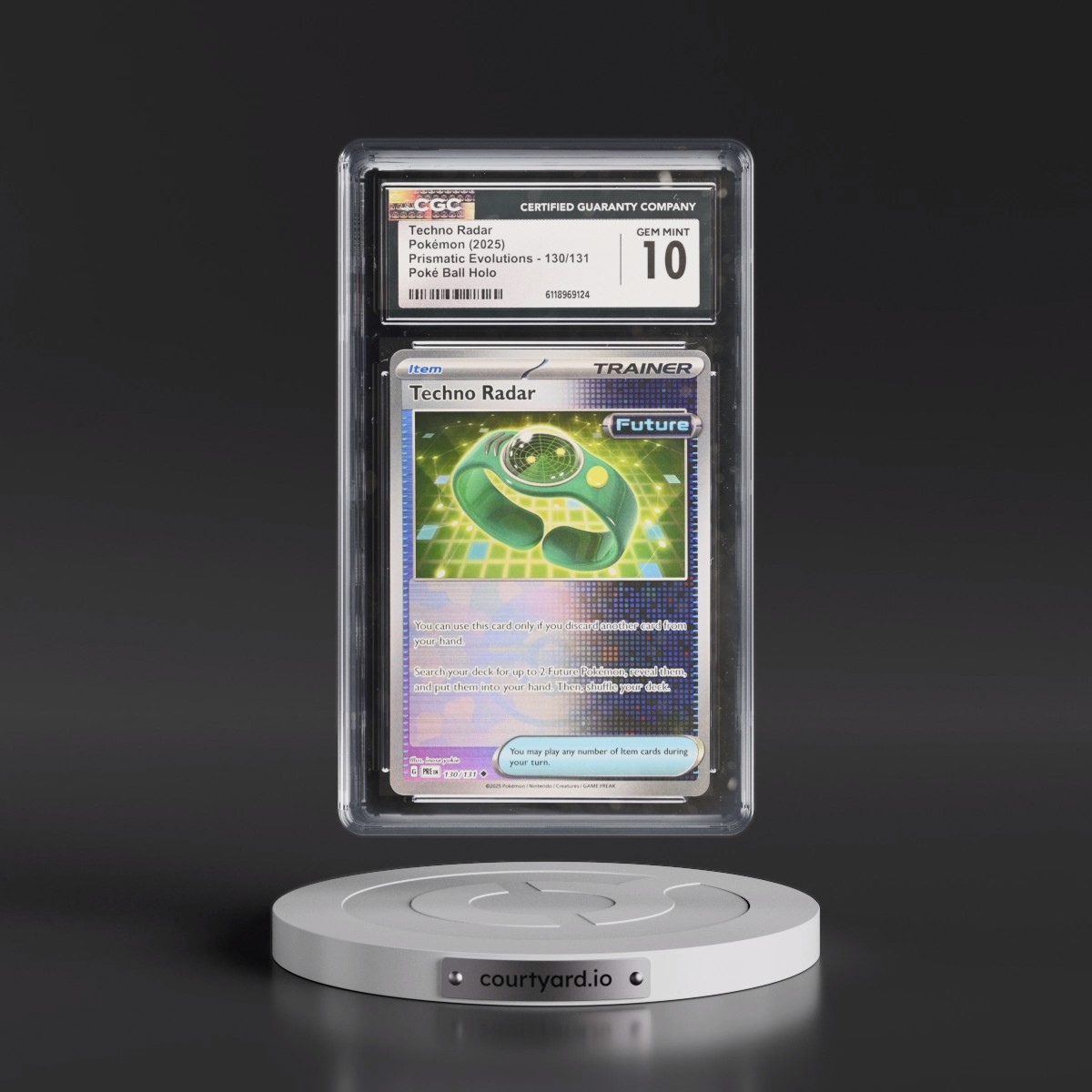 2024 Prismatic Evolutions - PRE EN #130/131 Techno Radar - Poké Ball Holo (CGC 10 GEM MINT)