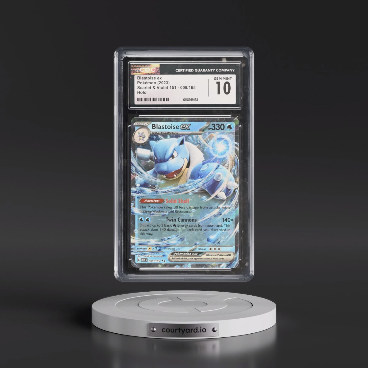 2023 Scarlet & Violet 151 - MEW EN #009/165 Blastoise ex - Holo (CGC 10 GEM MINT)