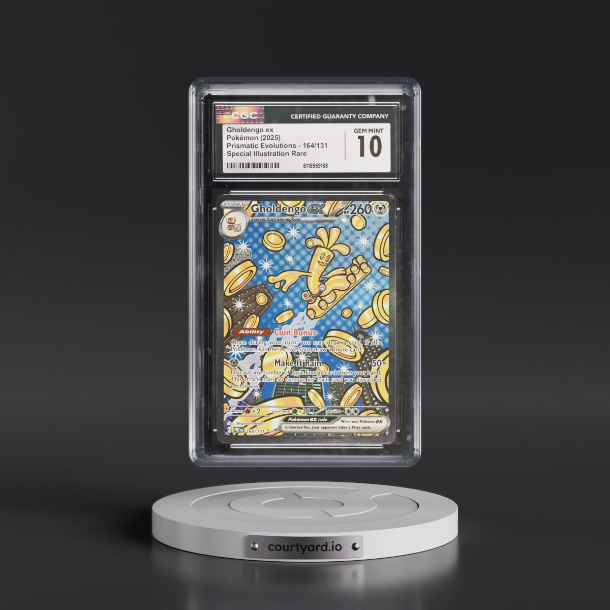 2024 Prismatic Evolutions - PRE EN #164/131 Gholdengo ex - Special Illustration Rare (Holo) (CGC 10 GEM MINT)