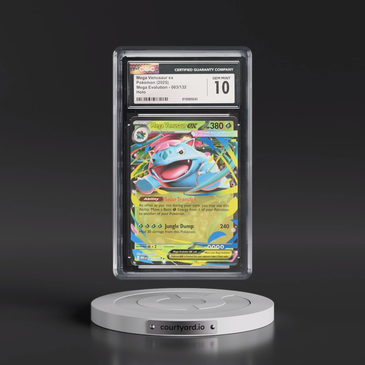 2025 Mega Evolution - MEG EN #003/132 Mega Venusaur ex - Holo (CGC 10 GEM MINT)