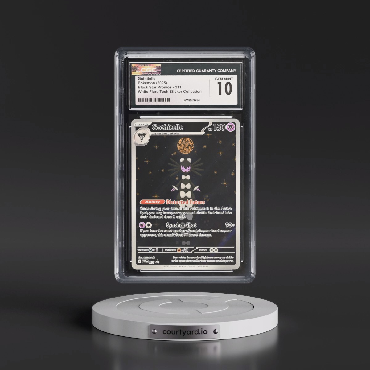 2023 Black Star Promos - Scarlet & Violet SVP EN #211 Gothitelle - White Flare Tech Sticker Collection (Holo) (CGC 10 GEM MINT)