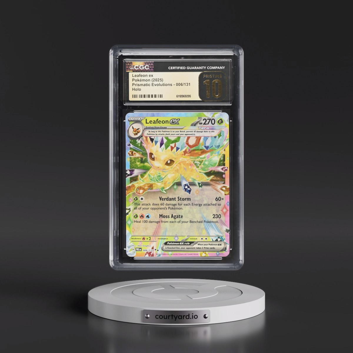 2024 Prismatic Evolutions - PRE EN #006/131 Leafeon ex - Holo (CGC 10 PRISTINE)