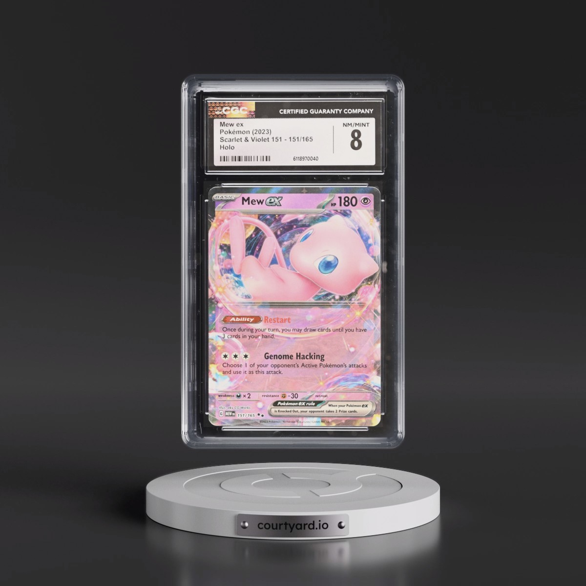 2023 Scarlet & Violet 151 - MEW EN #151/165 Mew ex - Holo (CGC 8 NM-MT)