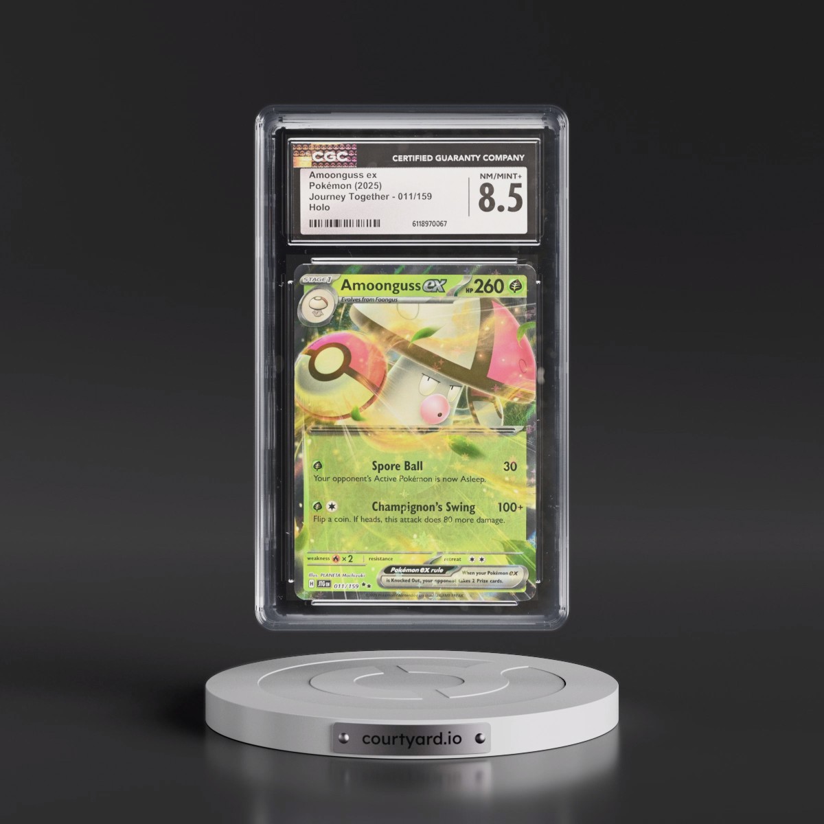 2024 Journey Together - JTG EN #011/159 Amoonguss ex - Holo (CGC 8.5 NM-MT+)