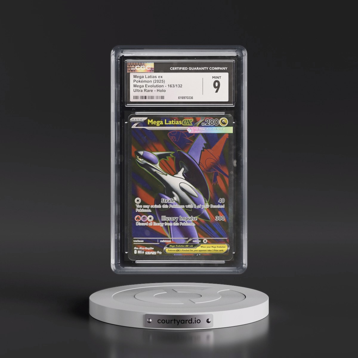 2025 Mega Evolution - MEG EN #163/132 Mega Latias ex - Ultra Rare Holo (CGC 9 MINT)