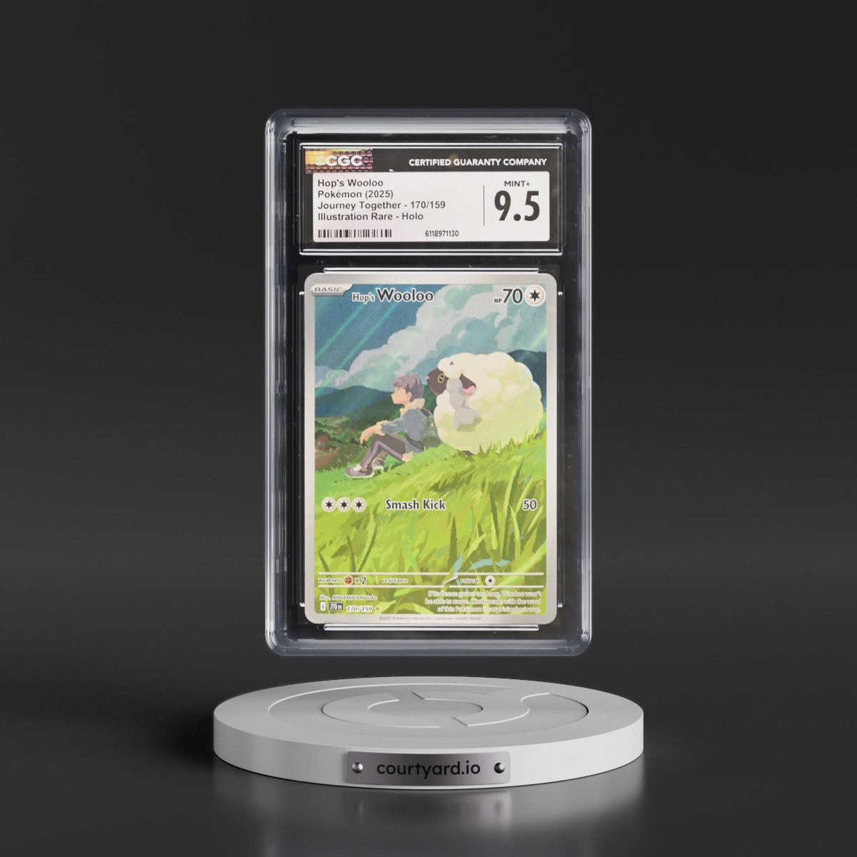 2024 Journey Together - JTG EN #170/159 Hop's Wooloo - Illustration Rare Holo (CGC 9.5 MINT+)