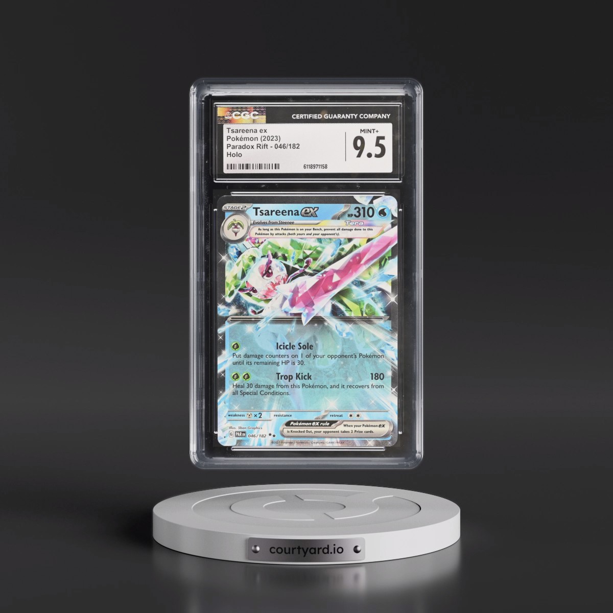 2023 Paradox Rift - PAR EN #046/182 Tsareena ex - Holo (CGC 9.5 MINT+)