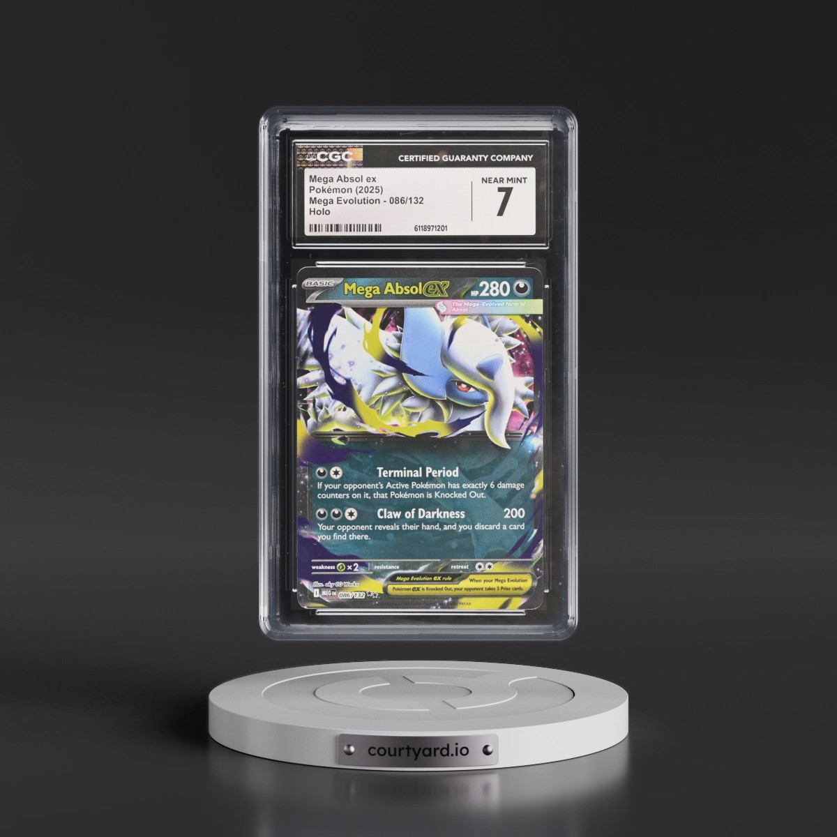 2025 Mega Evolution - MEG EN #086/132 Mega Absol ex - Holo (CGC 7 NM)