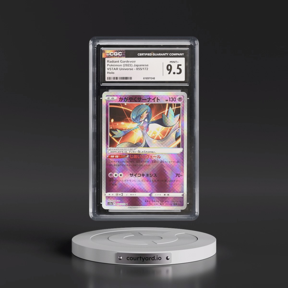 2022 VSTAR Universe #055/172 Radiant Gardevoir - Holo (CGC 9.5 MINT+)
