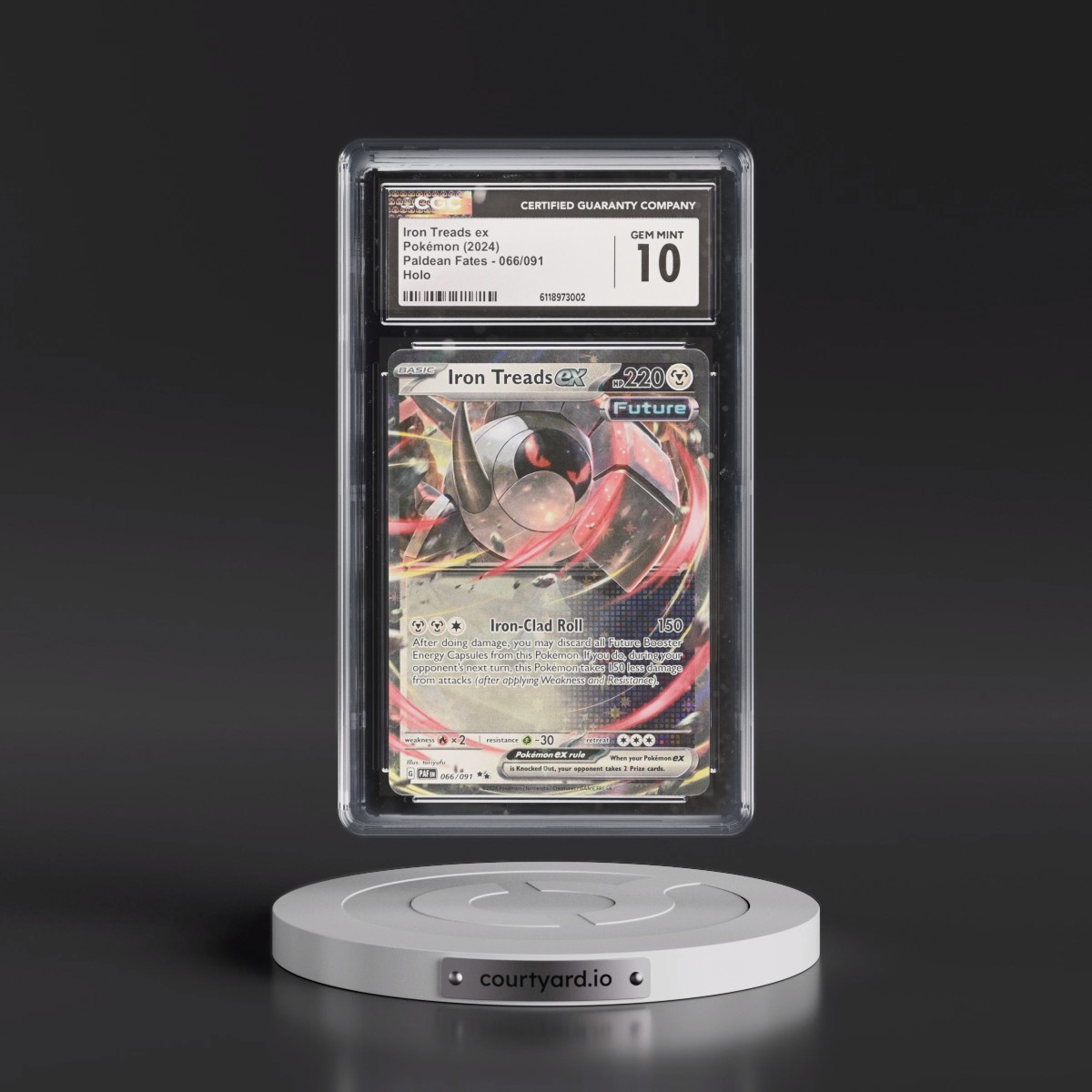 2024 Paldean Fates - PAF EN #066/091 Iron Treads ex - Holo (CGC 10 GEM MINT)