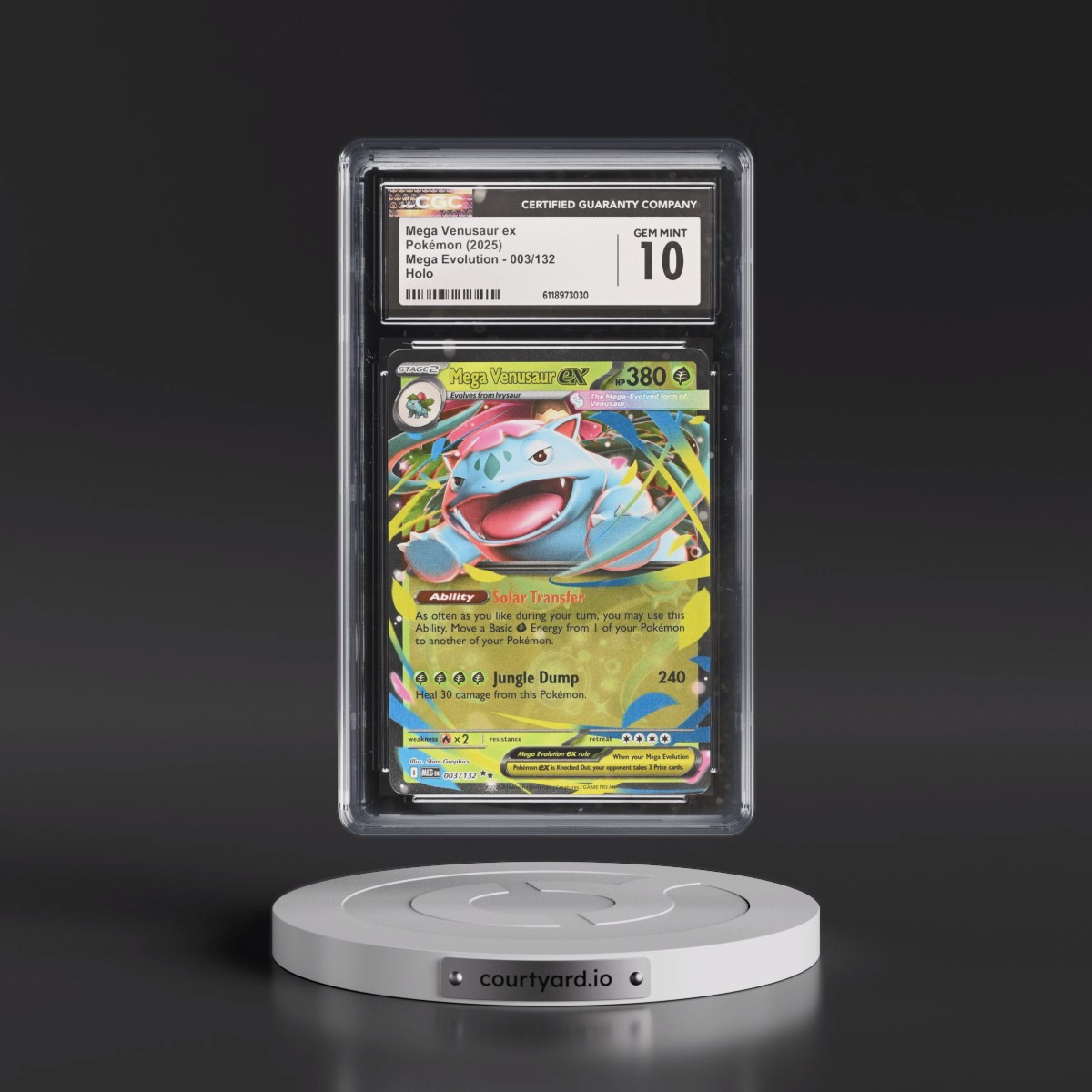 2025 Mega Evolution - MEG EN #003/132 Mega Venusaur ex - Holo (CGC 10 GEM MINT)