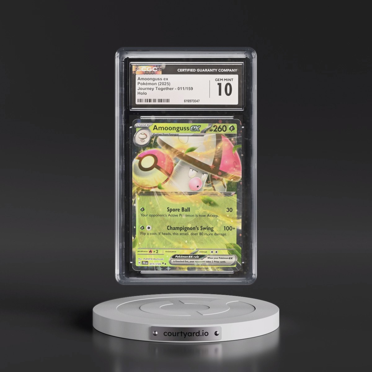2024 Journey Together - JTG EN #011/159 Amoonguss ex - Holo (CGC 10 GEM MINT)