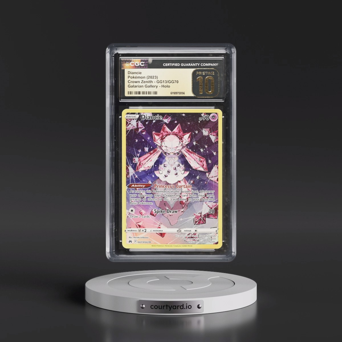 2023 Crown Zenith #GG13/GG70 Diancie - Galarian Gallery Holo (CGC 10 PRISTINE)