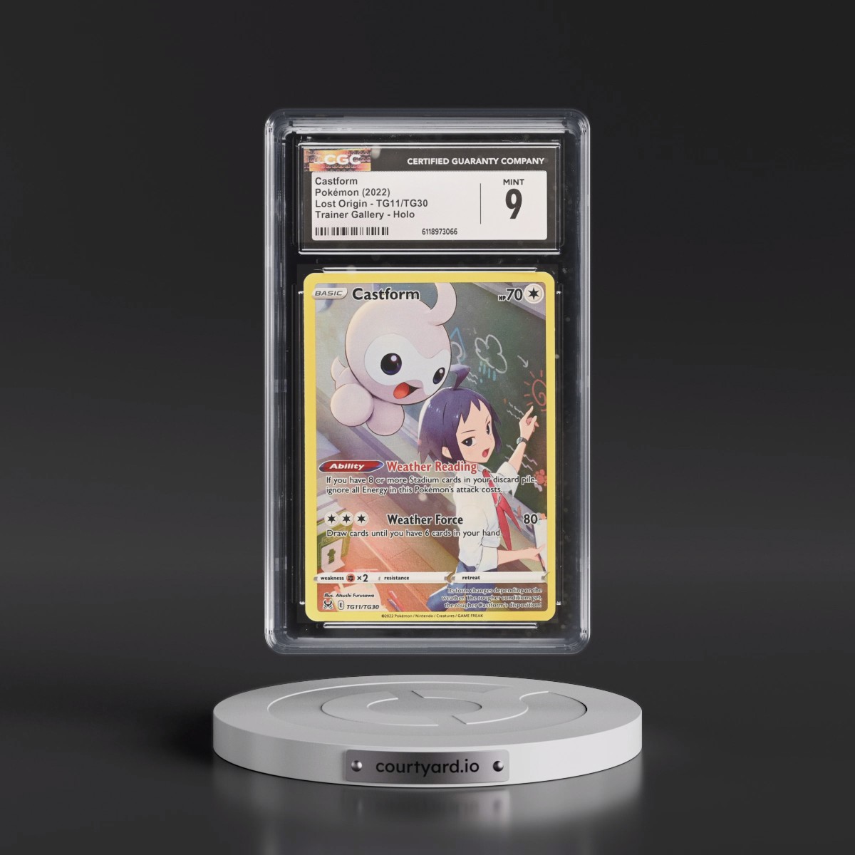 2022 Lost Origin #TG11/TG30 Castform - Trainer Gallery Holo (CGC 9 MINT)