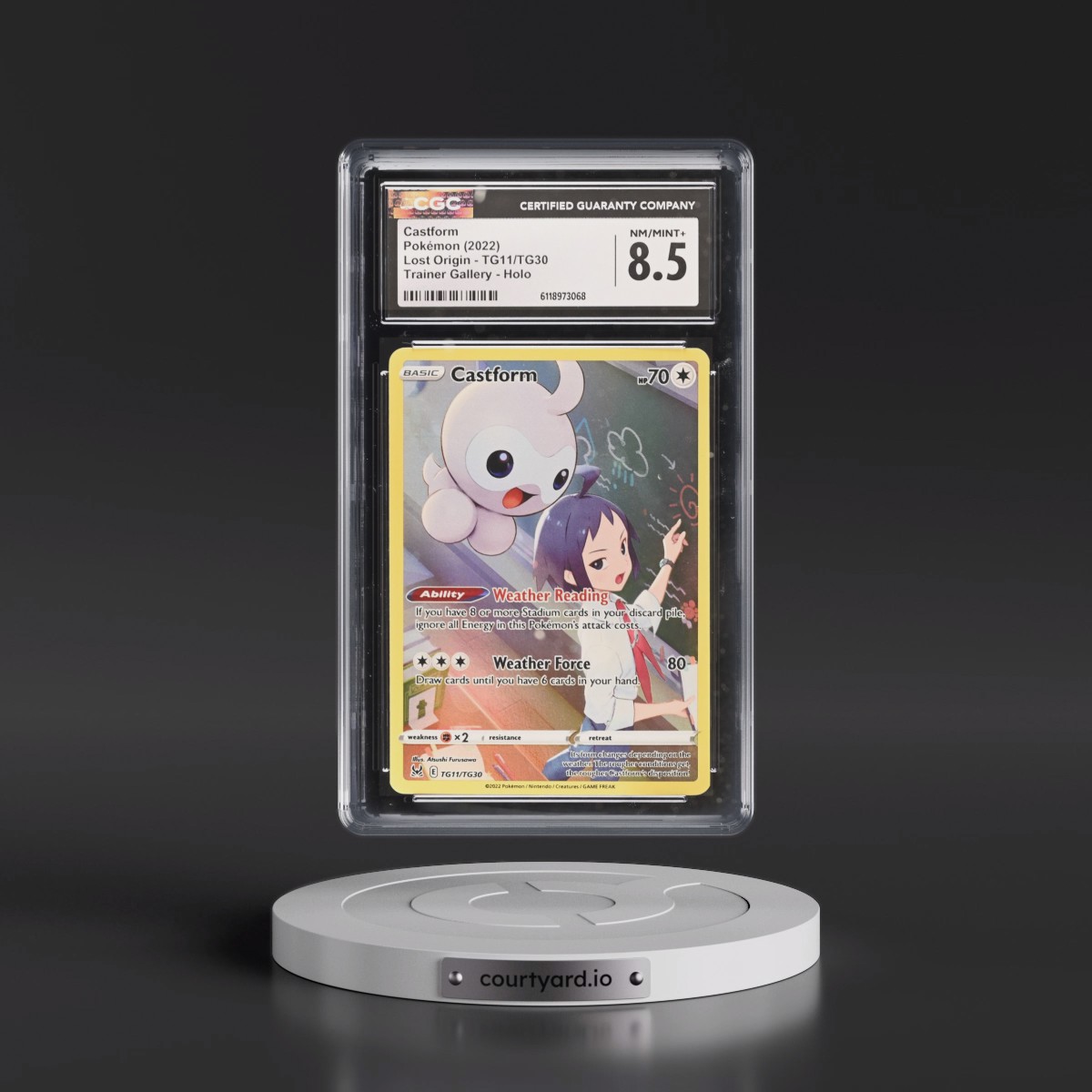 2022 Lost Origin #TG11/TG30 Castform - Trainer Gallery Holo (CGC 8.5 NM-MT+)