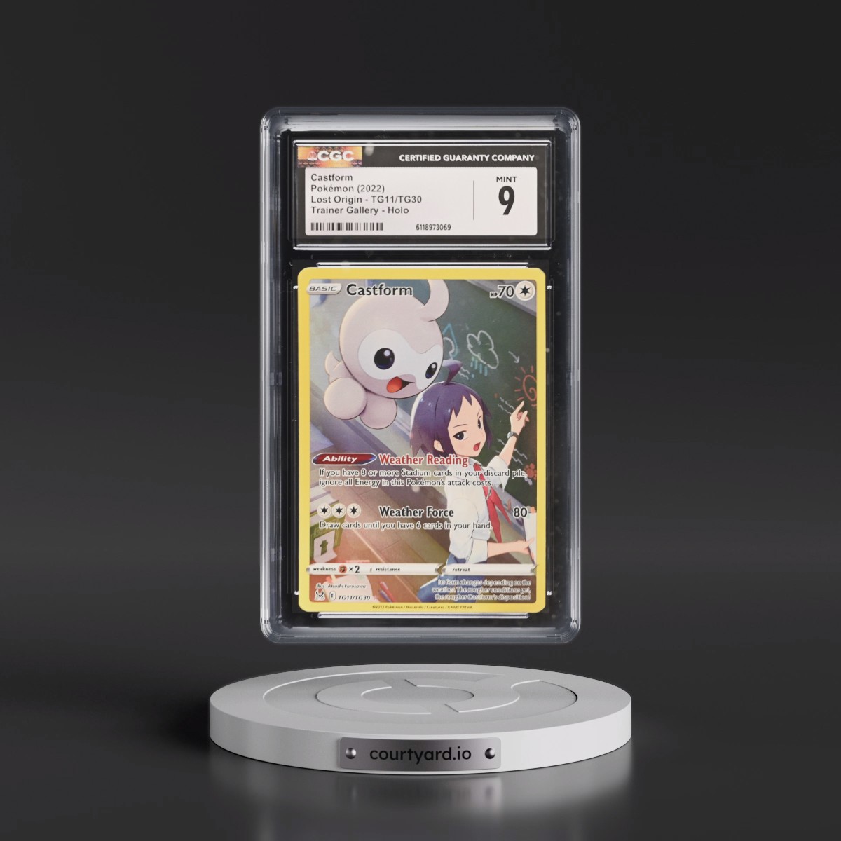 2022 Lost Origin #TG11/TG30 Castform - Trainer Gallery Holo (CGC 9 MINT)