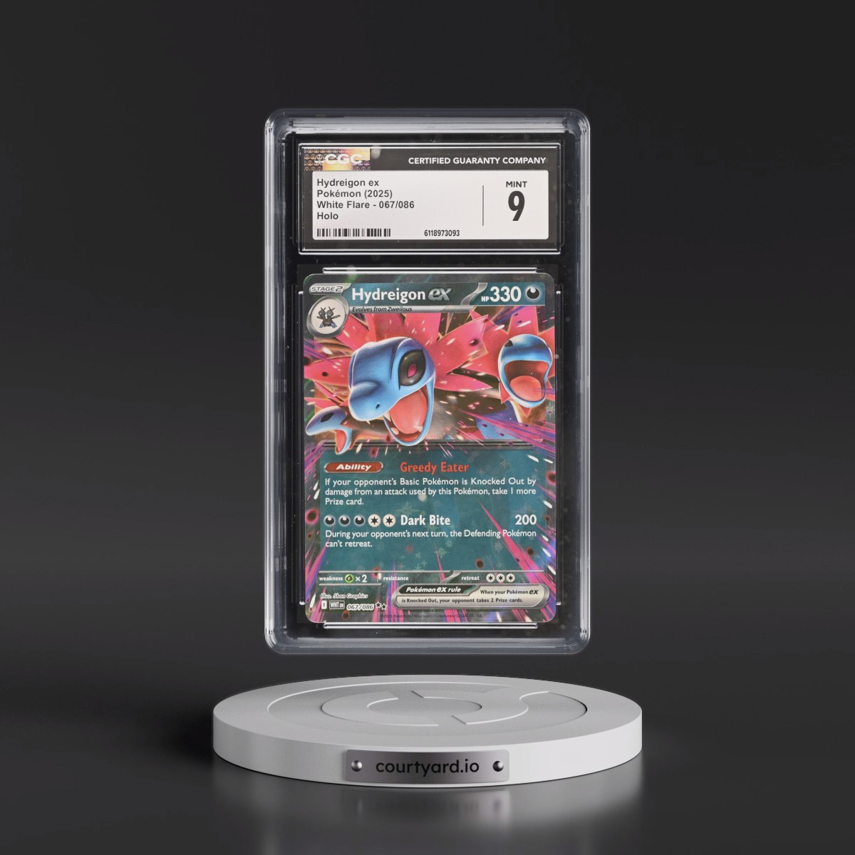 2025 White Flare - WHT EN #067/086 Hydreigon ex - Holo (CGC 9 MINT)