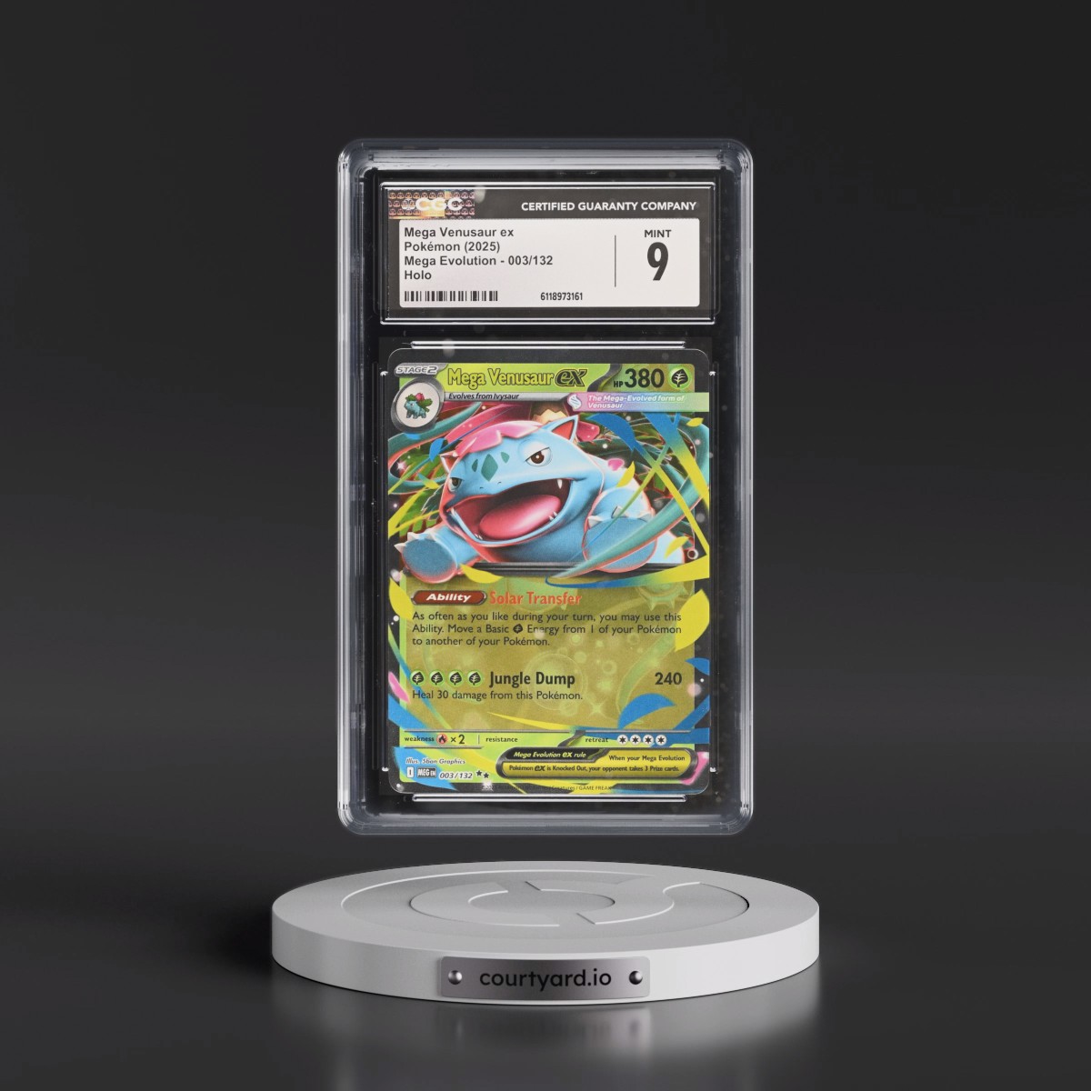 2025 Mega Evolution - MEG EN #003/132 Mega Venusaur ex - Holo (CGC 9 MINT)