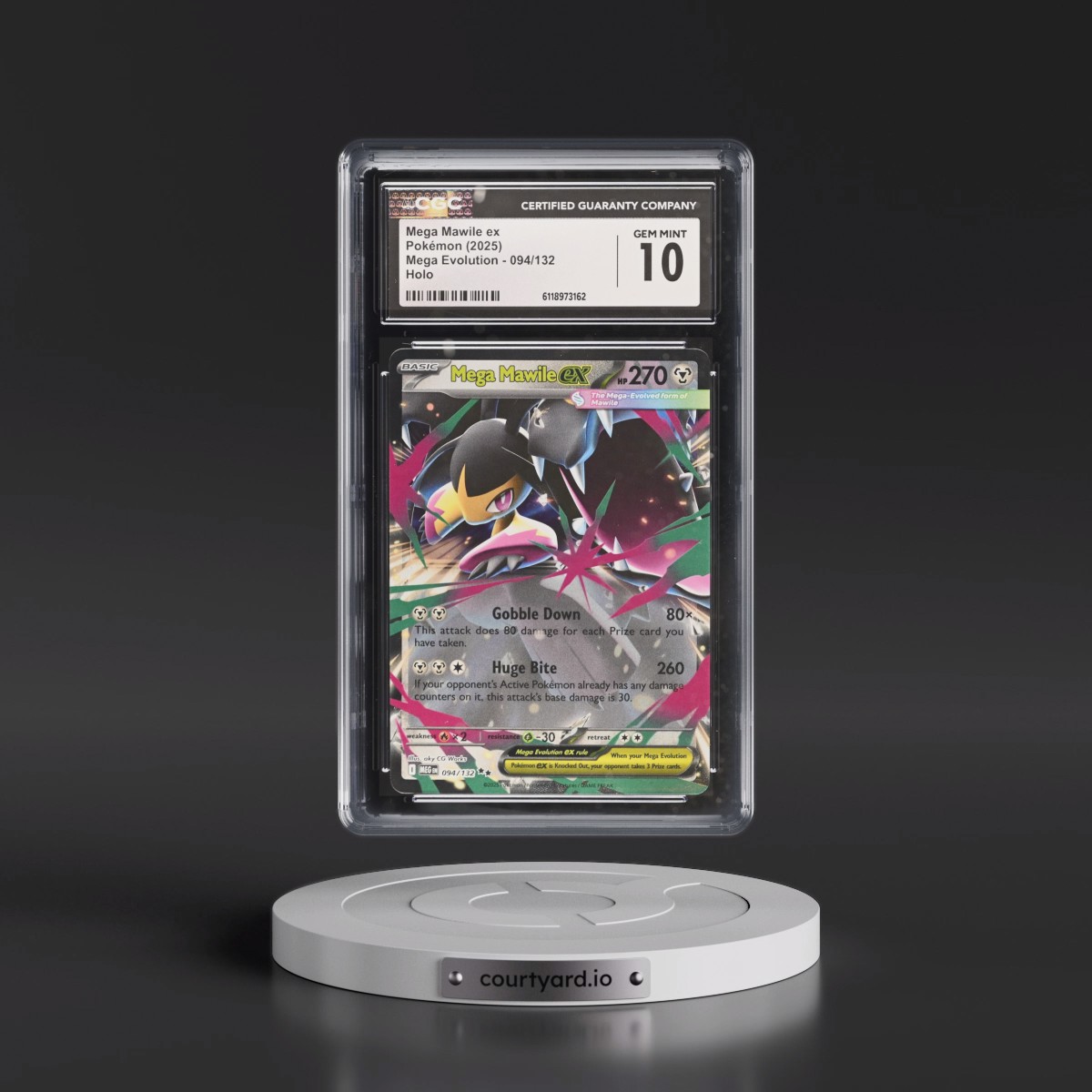 2025 Mega Evolution - MEG EN #094/132 Mega Mawile ex - Holo (CGC 10 GEM MINT)
