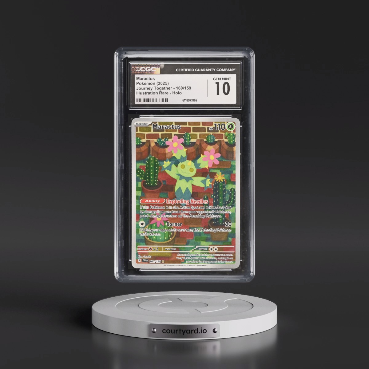 2024 Journey Together - JTG EN #160/159 Maractus - Illustration Rare Holo (CGC 10 GEM MINT)