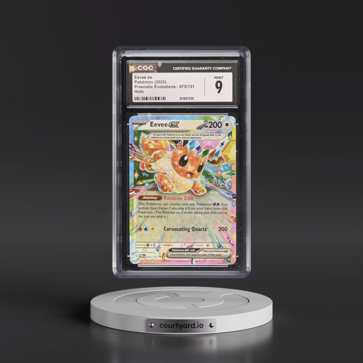 2024 Prismatic Evolutions - PRE EN #075/131 Eevee ex - Holo (CGC 9 MINT)