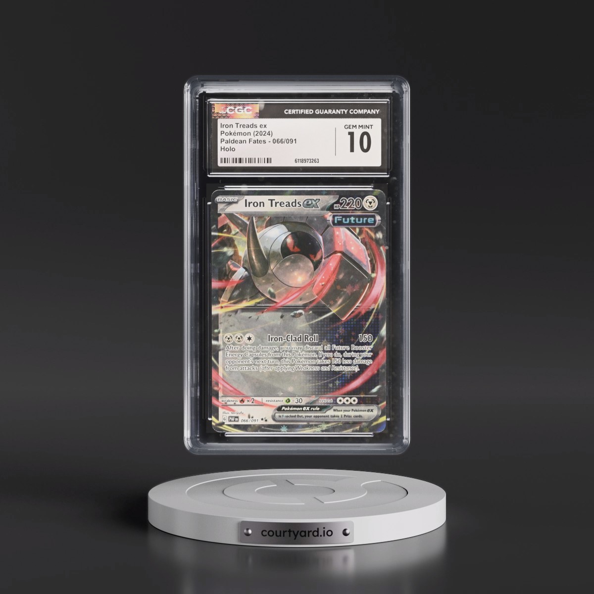 2024 Paldean Fates - PAF EN #066/091 Iron Treads ex - Holo (CGC 10 GEM MINT)