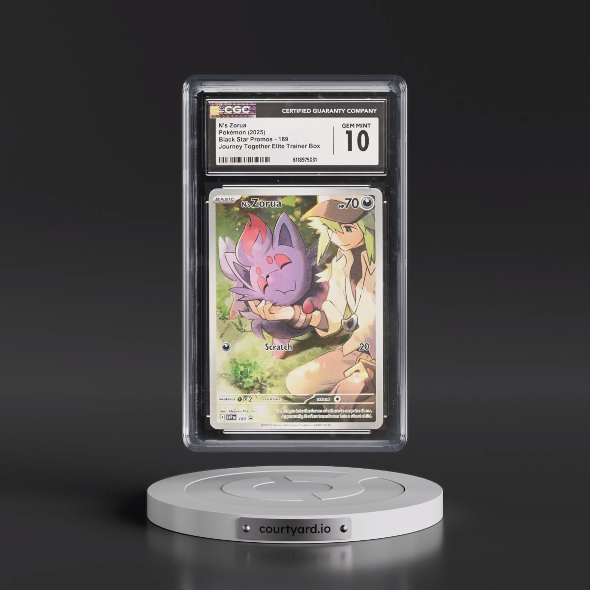2023 Black Star Promos - Scarlet & Violet SVP EN #189 N's Zorua - Journey Together Elite Trainer Box (Holo) (CGC 10 GEM MINT)