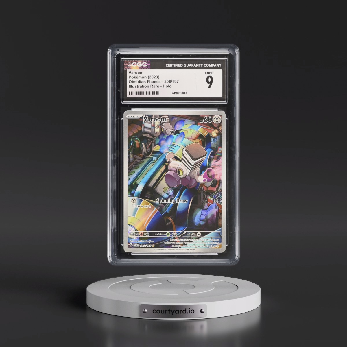 2023 Obsidian Flames - OBF EN #206/197 Varoom - Illustration Rare Holo (CGC 9 MINT)