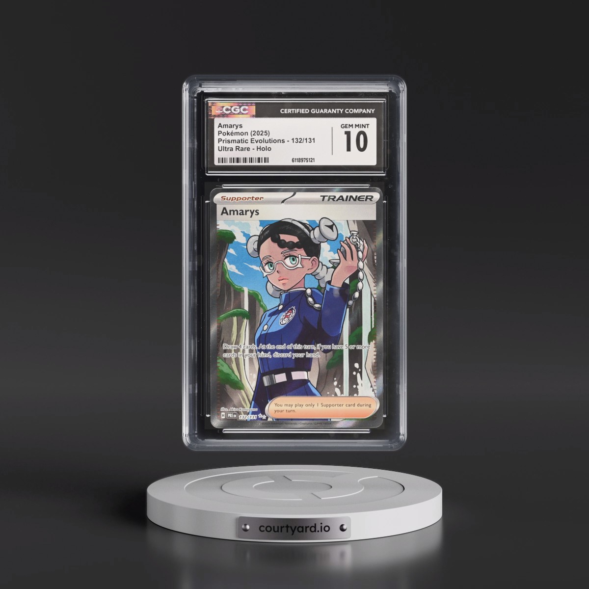 2024 Prismatic Evolutions - PRE EN #132/131 Amarys - Ultra Rare Holo (CGC 10 GEM MINT)
