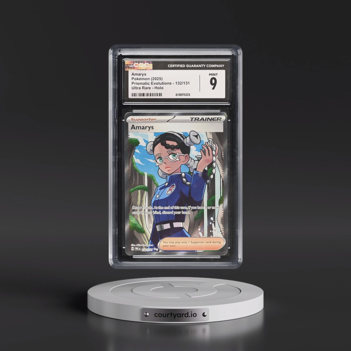 2024 Prismatic Evolutions - PRE EN #132/131 Amarys - Ultra Rare Holo (CGC 9 MINT)