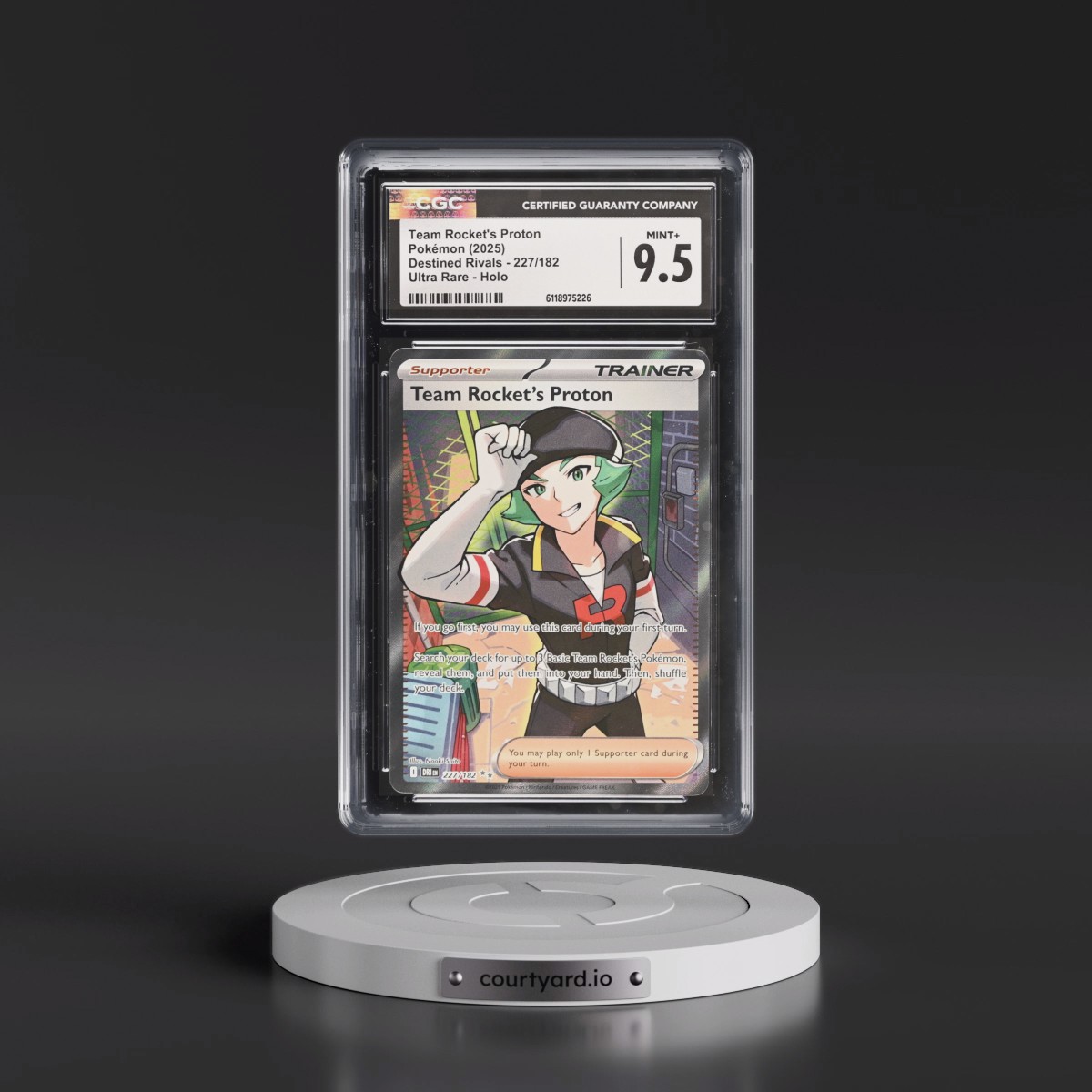 2025 Destined Rivals - DRI EN #227/182 Team Rocket's Proton - Ultra Rare Holo (CGC 9.5 MINT+)