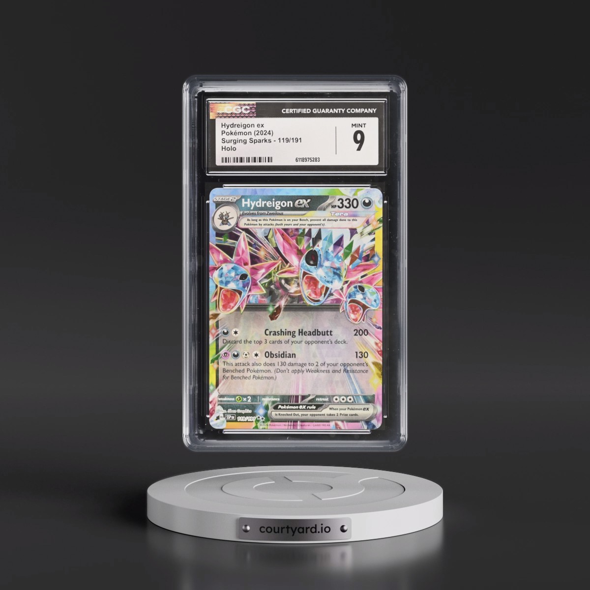 2024 Surging Sparks - SSP EN #119/191 Hydreigon ex - Holo (CGC 9 MINT)