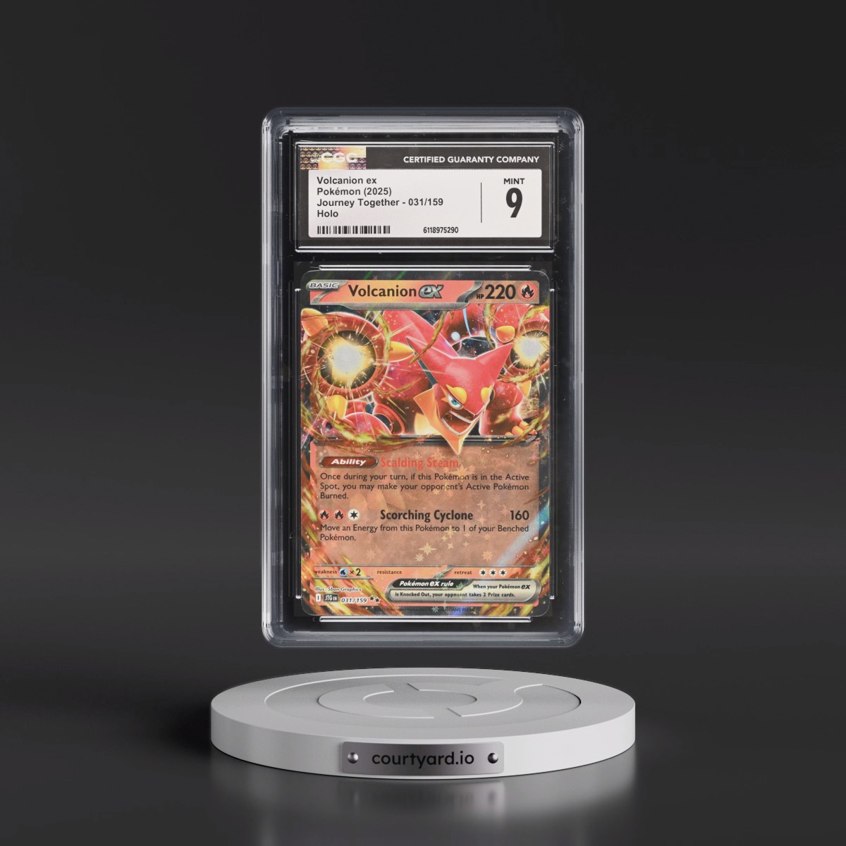 2024 Journey Together - JTG EN #031/159 Volcanion ex - Holo (CGC 9 MINT)