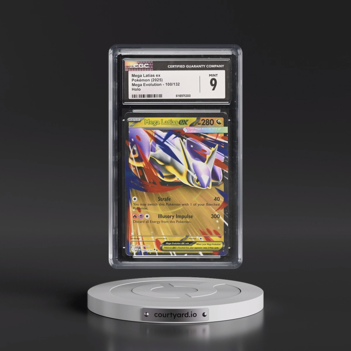 2025 Mega Evolution - MEG EN #100/132 Mega Latias ex - Holo (CGC 9 MINT)