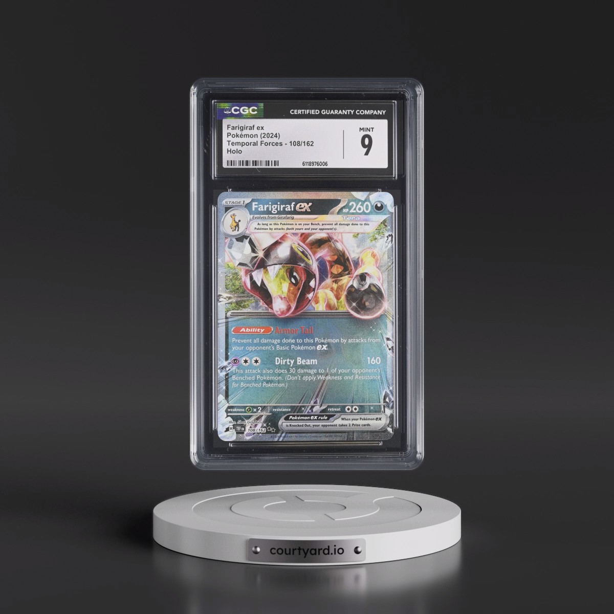 2023 Temporal Forces - TEF EN #108/162 Farigiraf ex - Holo (CGC 9 MINT)